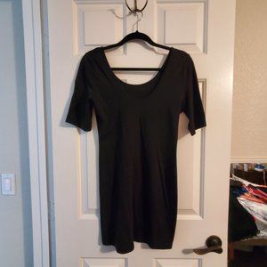 Black Mid Sleeve Dress